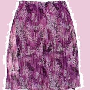 Purple Hues Broomstick Pleated Maxi Skirt